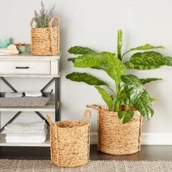 Best deal 😀 Natural Seagrass Basket Planter Set by Ivory and Iris 🧨 -Cheap Ivory and Iris Store D365687S 7