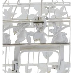Cheapest 🤩 White Metal Vintage Birdcage Set by Ivory and Iris ❤️ 7 Cheapest 🤩 White Metal Vintage Birdcage Set by Ivory and Iris ❤️ -Cheap Ivory and Iris Store D365694S 3