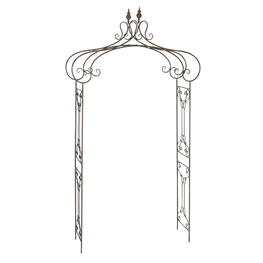 Coupon π 8ft. Black Iron Traditional Garden Archway Arbor by Ivory and Iris π 1 Coupon π 8ft. Black Iron Traditional Garden Archway Arbor by Ivory and Iris π