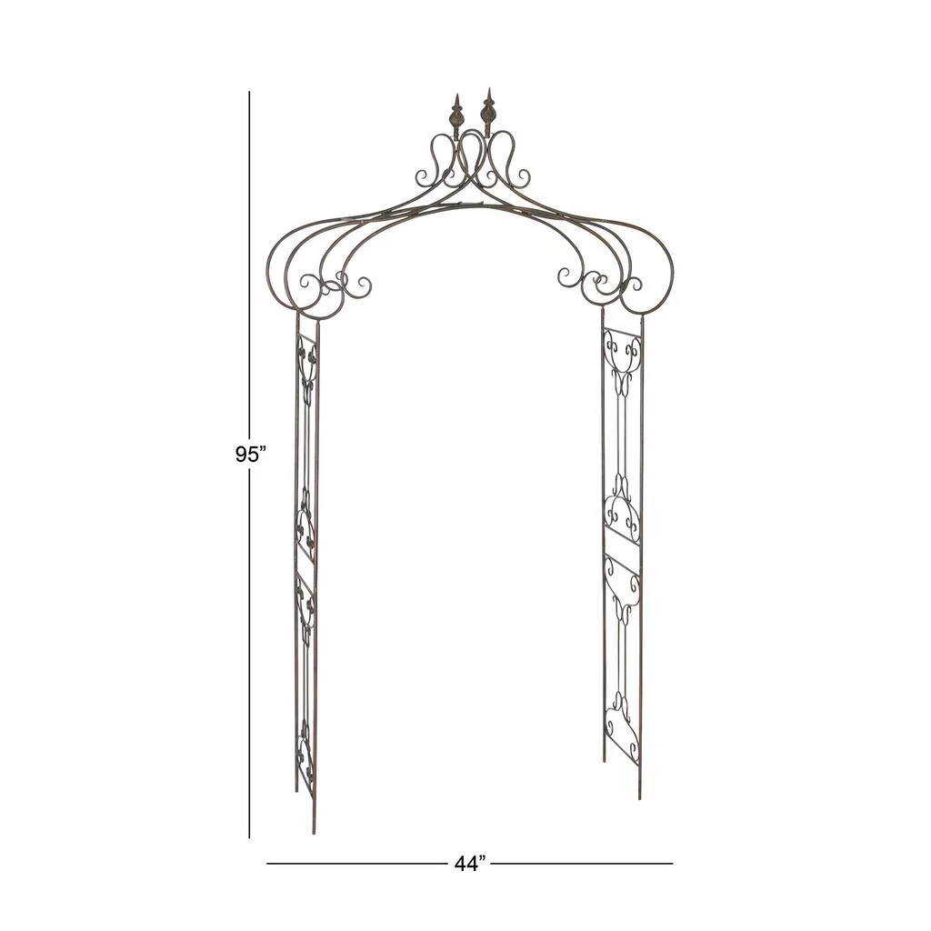 Coupon π 8ft. Black Iron Traditional Garden Archway Arbor by Ivory and Iris π 3 Coupon π 8ft. Black Iron Traditional Garden Archway Arbor by Ivory and Iris π - Image 3