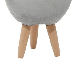 Wholesale 🎁 Gray Fiberclay Contemporary Planter Set by Ivory and Iris 🎁 -Cheap Ivory and Iris Store D365699S 5