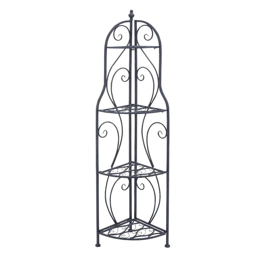 Best Sale π 60" Black Iron Traditional Baker's Rack by Ivory and Iris π 1 Best Sale π 60" Black Iron Traditional Baker's Rack by Ivory and Iris π