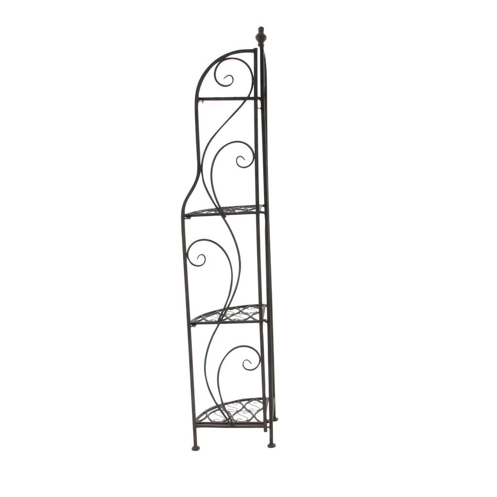 Best Sale π 60" Black Iron Traditional Baker's Rack by Ivory and Iris π 3 Best Sale π 60" Black Iron Traditional Baker's Rack by Ivory and Iris π - Image 3