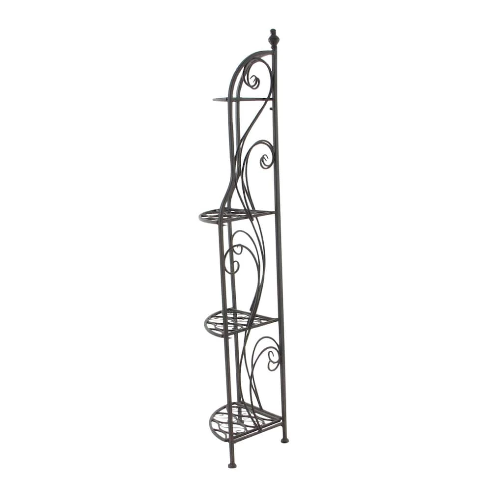 Best Sale π 60" Black Iron Traditional Baker's Rack by Ivory and Iris π 4 Best Sale π 60" Black Iron Traditional Baker's Rack by Ivory and Iris π - Image 4