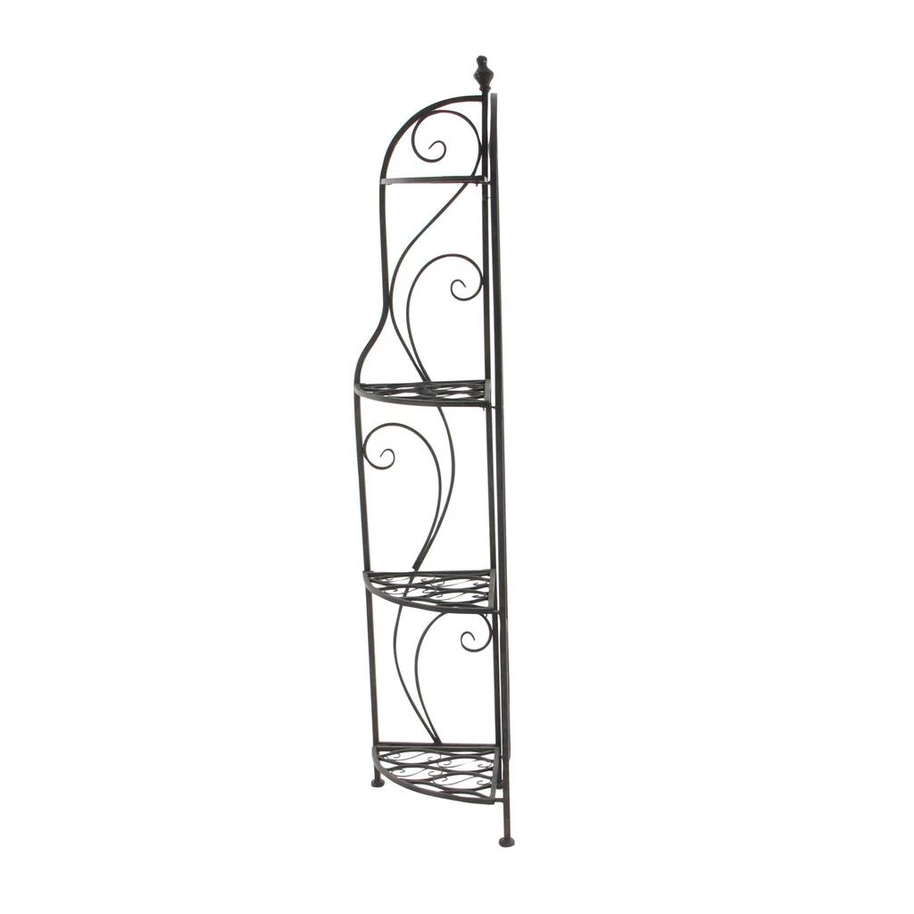 Best Sale π 60" Black Iron Traditional Baker's Rack by Ivory and Iris π 5 Best Sale π 60" Black Iron Traditional Baker's Rack by Ivory and Iris π - Image 5