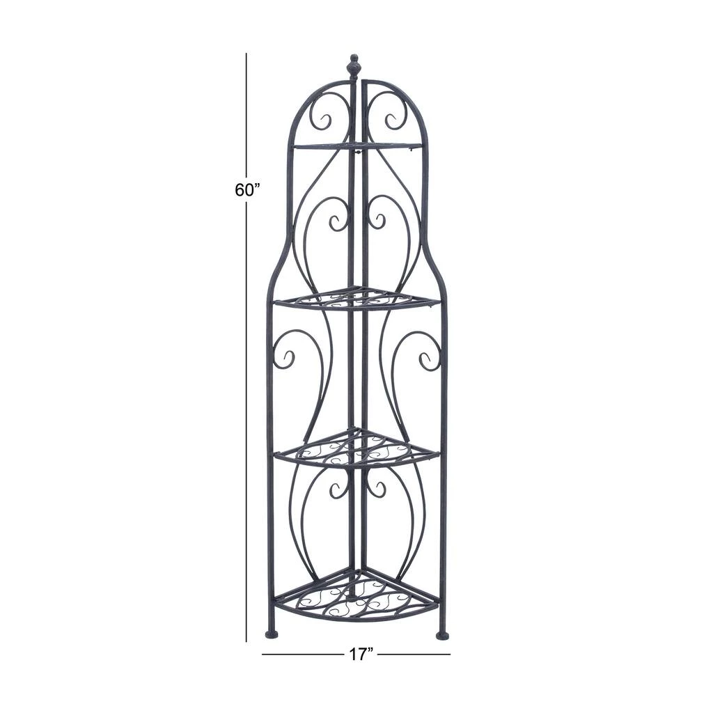 Best Sale π 60" Black Iron Traditional Baker's Rack by Ivory and Iris π 6 Best Sale π 60" Black Iron Traditional Baker's Rack by Ivory and Iris π - Image 6