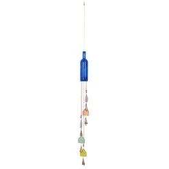 Deals 😍 41" Blue Glass Eclectic Windchime by Ivory and Iris 😉