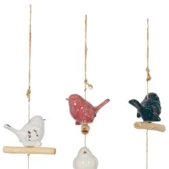 Budget ✨ White Stoneware Coastal Windchime Set by Ivory and Iris 👍 -Cheap Ivory and Iris Store D365705S 3
