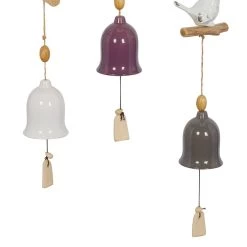 Budget ✨ White Stoneware Coastal Windchime Set by Ivory and Iris 👍 -Cheap Ivory and Iris Store D365705S 5