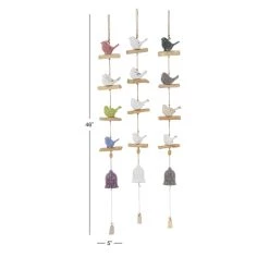 Budget ✨ White Stoneware Coastal Windchime Set by Ivory and Iris 👍 -Cheap Ivory and Iris Store D365705S 6