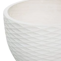 Best Pirce 😀 White Polystone Contemporary Planter Set by Ivory and Iris ⌛ -Cheap Ivory and Iris Store D365710S 4