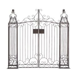 Brand new ❤️ 5.5ft. Black Iron Traditional Garden Arbor Gate by Ivory and Iris 🛒