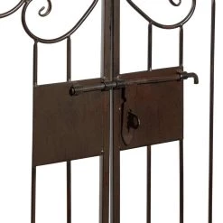 Brand new ❤️ 5.5ft. Black Iron Traditional Garden Arbor Gate by Ivory and Iris 🛒 -Cheap Ivory and Iris Store D365719S 4