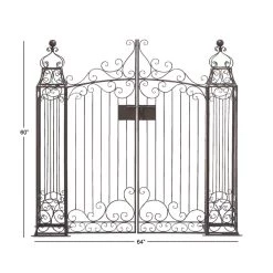 Brand new ❤️ 5.5ft. Black Iron Traditional Garden Arbor Gate by Ivory and Iris 🛒 -Cheap Ivory and Iris Store D365719S 8