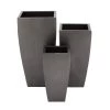 Deals 😍 Gray Metal Contemporary Planter Set by Ivory and Iris 😉