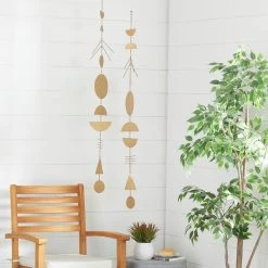 Discount 🥰 48" Gold Metal Eclectic Wind Chime, 2ct. by Ivory and Iris 🧨 14 Discount 🥰 48" Gold Metal Eclectic Wind Chime, 2ct. by Ivory and Iris 🧨 -Cheap Ivory and Iris Store D365731S 5