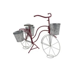 Top 10 ❤️ 31" Red Tin Vintage Bicycle Planter by Ivory and Iris ⌛ 10 Top 10 ❤️ 31" Red Tin Vintage Bicycle Planter by Ivory and Iris ⌛ -Cheap Ivory and Iris Store D365734S 4