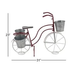 Top 10 ❤️ 31" Red Tin Vintage Bicycle Planter by Ivory and Iris ⌛ 12 Top 10 ❤️ 31" Red Tin Vintage Bicycle Planter by Ivory and Iris ⌛ -Cheap Ivory and Iris Store D365734S 6