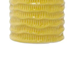 Budget 🎉 Yellow Porcelain Coastal Planter Set by Ivory and Iris 🌟 -Cheap Ivory and Iris Store D365737S 6