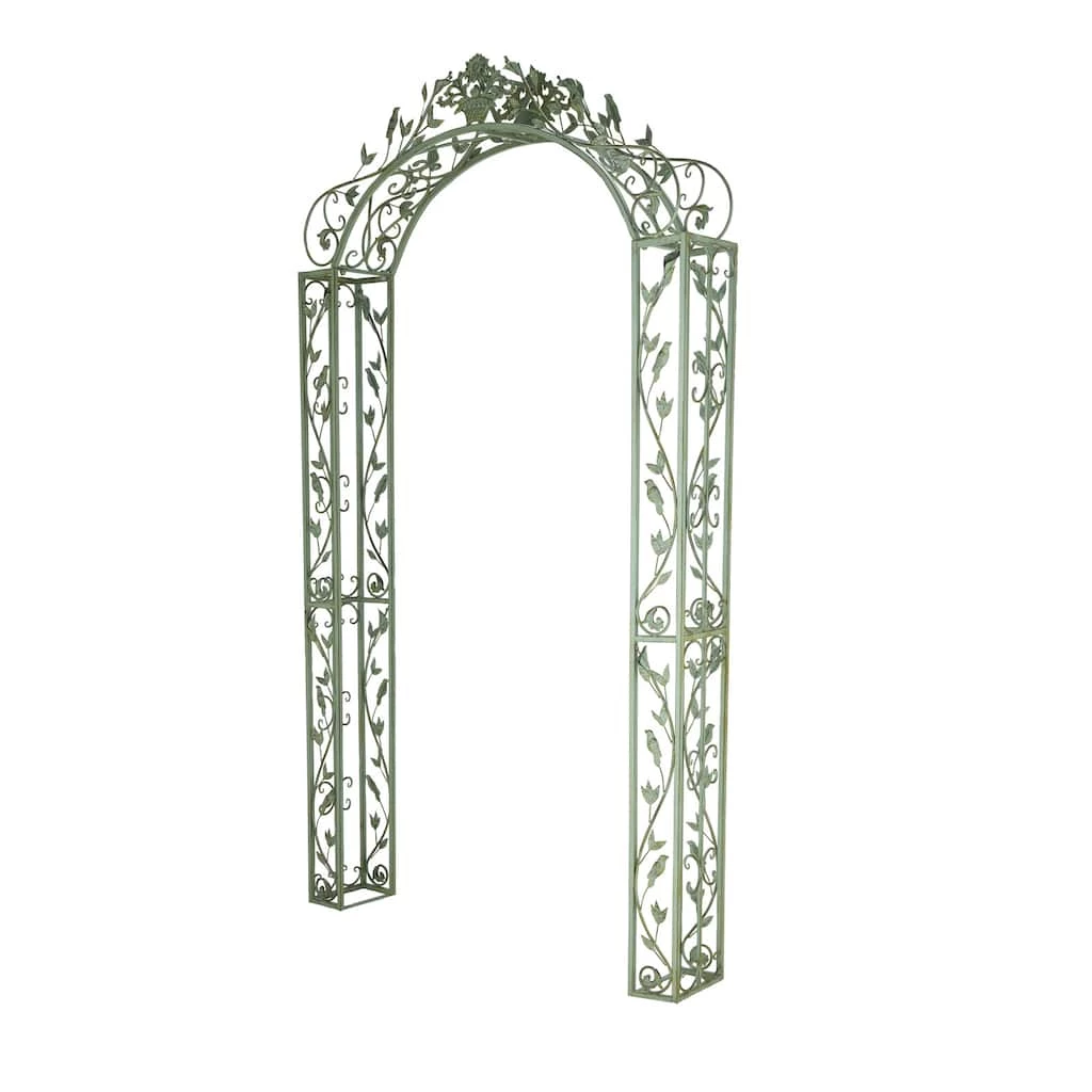 Buy π 8ft. Green Iron Traditional Garden Arbor by Ivory and Iris π 2 Buy π 8ft. Green Iron Traditional Garden Arbor by Ivory and Iris π - Image 2