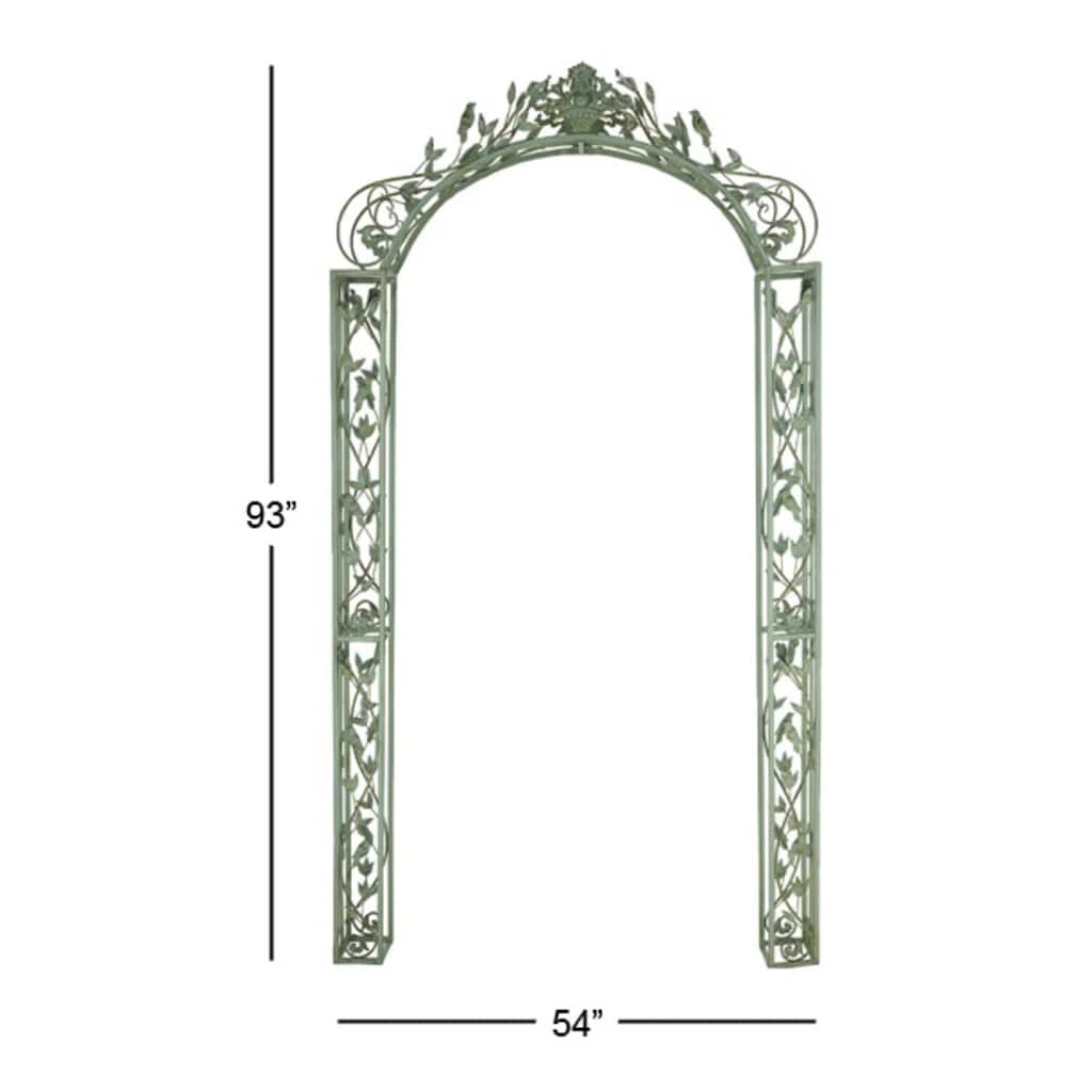 Buy π 8ft. Green Iron Traditional Garden Arbor by Ivory and Iris π 4 Buy π 8ft. Green Iron Traditional Garden Arbor by Ivory and Iris π - Image 4