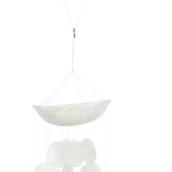 Best deal ✨ 27" White Capiz Coastal Windchime by Ivory and Iris 😍 -Cheap Ivory and Iris Store D365743S 3