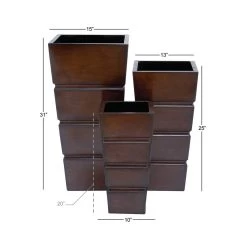 Outlet π Brown Metal Rustic Planter Set by Ivory and Iris π― 14 Outlet π Brown Metal Rustic Planter Set by Ivory and Iris π― -Cheap Ivory and Iris Store D365744S 7