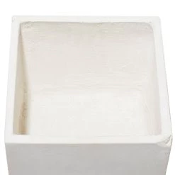 Coupon 🧨 White Fiberclay Contemporary Planter Set by Ivory and Iris 🌟 -Cheap Ivory and Iris Store D365752S 6