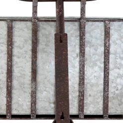 Outlet 🥰 Galvanized Steel Wall Tricycle Planter, 14" x 38" by Ivory and Iris ✨ -Cheap Ivory and Iris Store D365763S 5