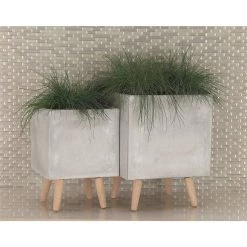 Flash Sale β€οΈ Gray Fiberclay Contemporary Planter Set, 15" & 18" by Ivory and Iris π 15 Flash Sale β€οΈ Gray Fiberclay Contemporary Planter Set, 15" & 18" by Ivory and Iris π -Cheap Ivory and Iris Store D365764S 8