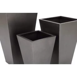 Discount π Gray Metal Contemporary Planter Set 17", 21" & 25" by Ivory and Iris β 7 Discount π Gray Metal Contemporary Planter Set 17", 21" & 25" by Ivory and Iris β -Cheap Ivory and Iris Store D365769S 3