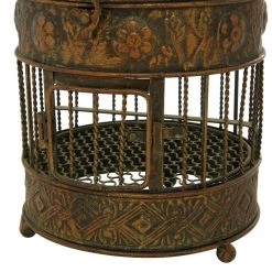 Promo ⭐ Vintage Bronze Metallic Tapered Bird Cage Set by Ivory and Iris 😍 -Cheap Ivory and Iris Store D365777S 8