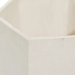 Cheapest 💯 White Polystone Contemporary Planter Set 15" & 17" by Ivory and Iris 🥰 -Cheap Ivory and Iris Store D365778S 3