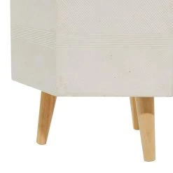 Cheapest 💯 White Polystone Contemporary Planter Set 15" & 17" by Ivory and Iris 🥰 -Cheap Ivory and Iris Store D365778S 4