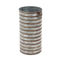 Promo ❤️ Metallic Farmhouse Planter Set 20" & 16" by Ivory and Iris 🌟 -Cheap Ivory and Iris Store D365786S 4