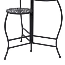 Hot Sale 🔔 2ft. Black Metal Traditional Plantstand by Ivory and Iris 👏 -Cheap Ivory and Iris Store D365787S 7