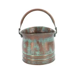 Cheapest 🤩 Copper Metal Rustic Planter Set by Ivory and Iris ⭐ -Cheap Ivory and Iris Store D365796S 6