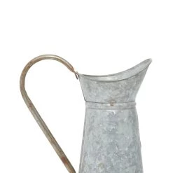 Budget ✨ 12" Iron Farmhouse Decorative Pitcher Vase by Ivory and Iris 🔥 -Cheap Ivory and Iris Store D365798S 7
