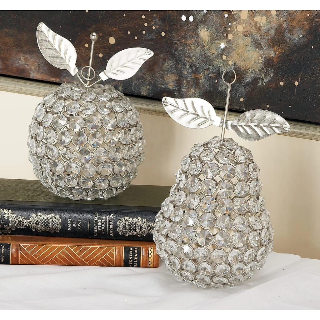 Best deal ❤️ Silver Metal Glam Fruit Sculpture Set by Ivory and Iris 🥰 3 Best deal ❤️ Silver Metal Glam Fruit Sculpture Set by Ivory and Iris 🥰 - Image 3
