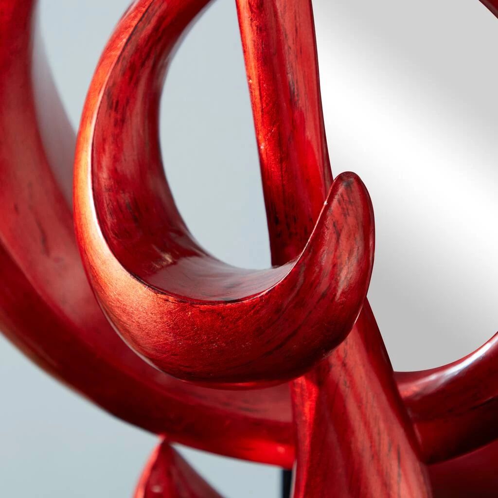 Best Pirce π 33" Red Polystone Contemporary Abstract Sculpture by Ivory and Iris π 9 Best Pirce π 33" Red Polystone Contemporary Abstract Sculpture by Ivory and Iris π - Image 9