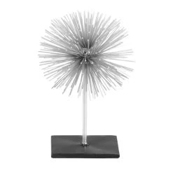 Brand new ⌛ Silver Metal Contemporary Geometric Sculpture Set by Ivory and Iris 🌟 -Cheap Ivory and Iris Store D366620S 3