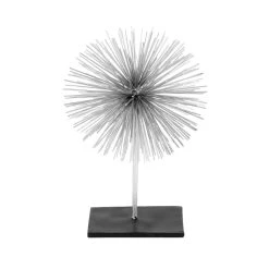 Brand new ⌛ Silver Metal Contemporary Geometric Sculpture Set by Ivory and Iris 🌟 -Cheap Ivory and Iris Store D366620S 5