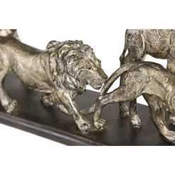 Best Pirce 💯 20" Silver Animal Safari Sculpture by Ivory and Iris 👍 -Cheap Ivory and Iris Store D366627S 7