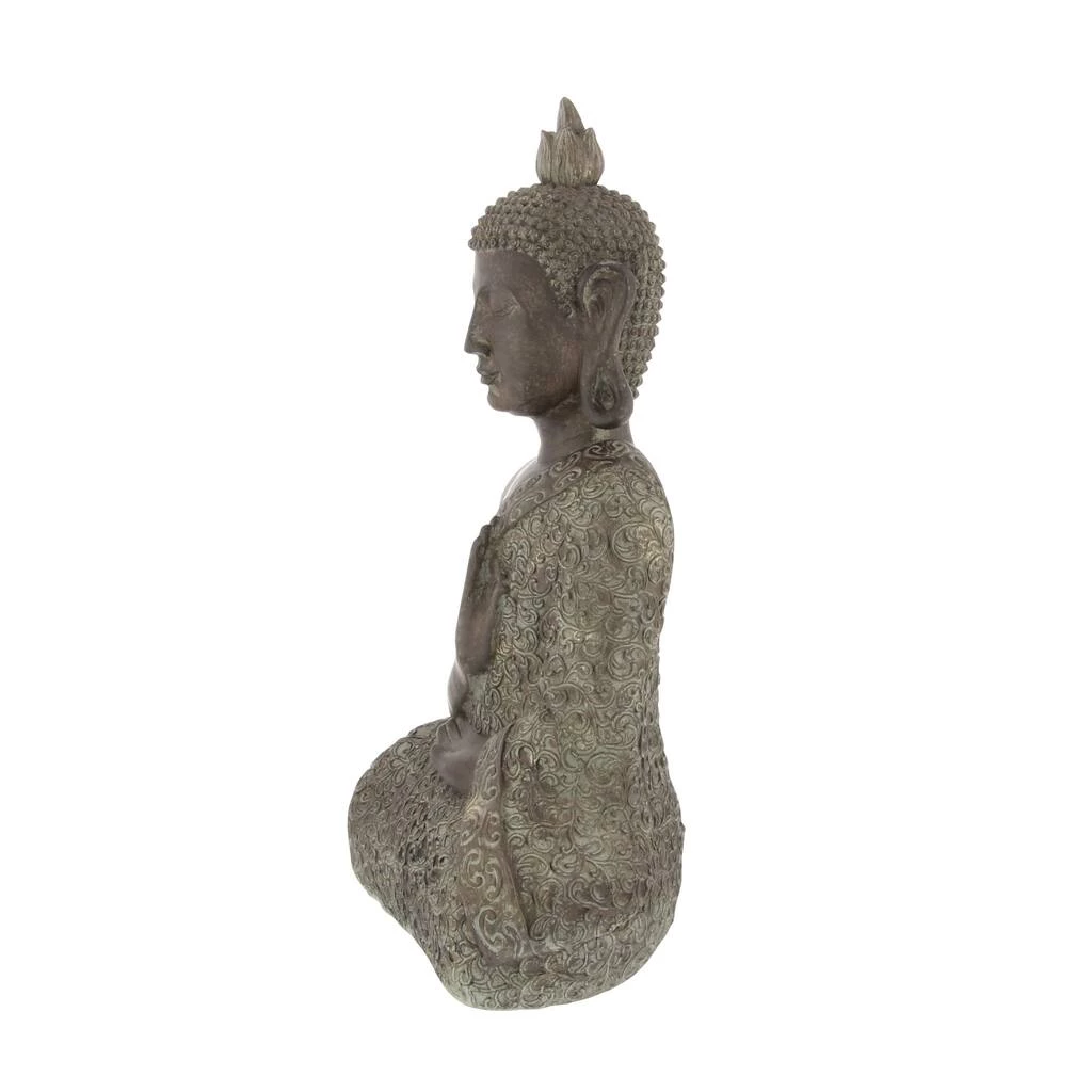 Best Sale 🤩 21" Brown Bohemian Polystone Buddha Sculpture by Ivory and Iris 👍 2 Best Sale 🤩 21" Brown Bohemian Polystone Buddha Sculpture by Ivory and Iris 👍 - Image 2