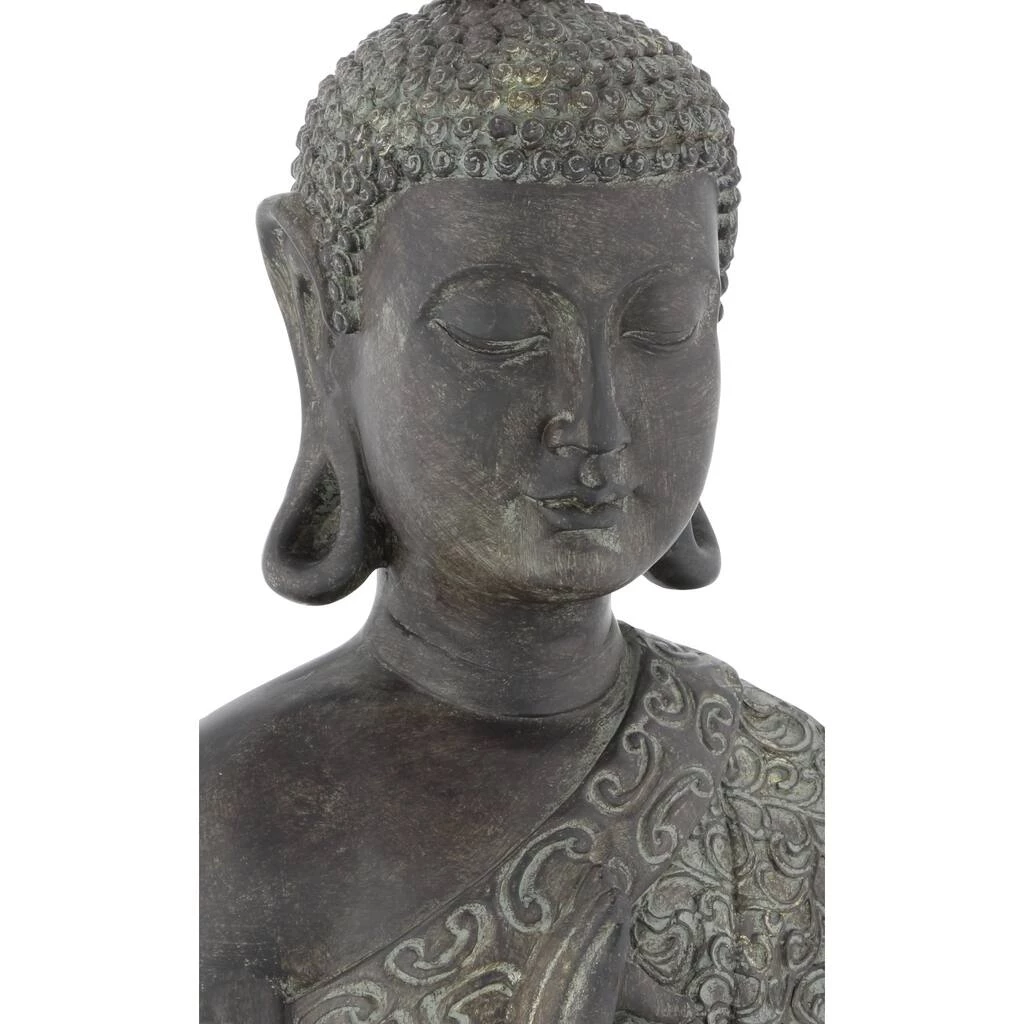 Best Sale 🤩 21" Brown Bohemian Polystone Buddha Sculpture by Ivory and Iris 👍 3 Best Sale 🤩 21" Brown Bohemian Polystone Buddha Sculpture by Ivory and Iris 👍 - Image 3