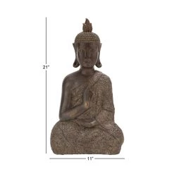 Best Sale 🤩 21" Brown Bohemian Polystone Buddha Sculpture by Ivory and Iris 👍 10 Best Sale 🤩 21" Brown Bohemian Polystone Buddha Sculpture by Ivory and Iris 👍 -Cheap Ivory and Iris Store D366629S 5