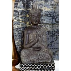 Best Sale 🤩 21" Brown Bohemian Polystone Buddha Sculpture by Ivory and Iris 👍 11 Best Sale 🤩 21" Brown Bohemian Polystone Buddha Sculpture by Ivory and Iris 👍 -Cheap Ivory and Iris Store D366629S 6