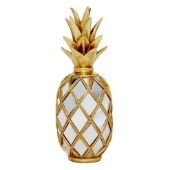 Best deal ✨ 15" Gold Mirror Glam Decorative Pineapple by Ivory and Iris 🤩