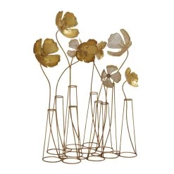 Best reviews of βοΈ 21" Gold Metal Flowers Sculpture by Ivory and Iris π