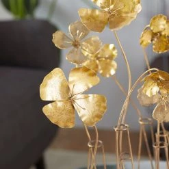 Best reviews of ✔️ 21" Gold Metal Flowers Sculpture by Ivory and Iris 🌟 -Cheap Ivory and Iris Store D366651S 6